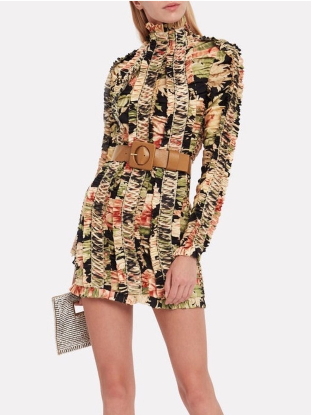 Zimmermann Espionage Lace Up Dress AU2 Black Peony